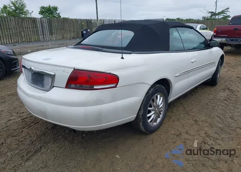 2002 Chrysler Sebring Limited z USA, uszkodzony, nr VIN 1C3EL65R52N200714